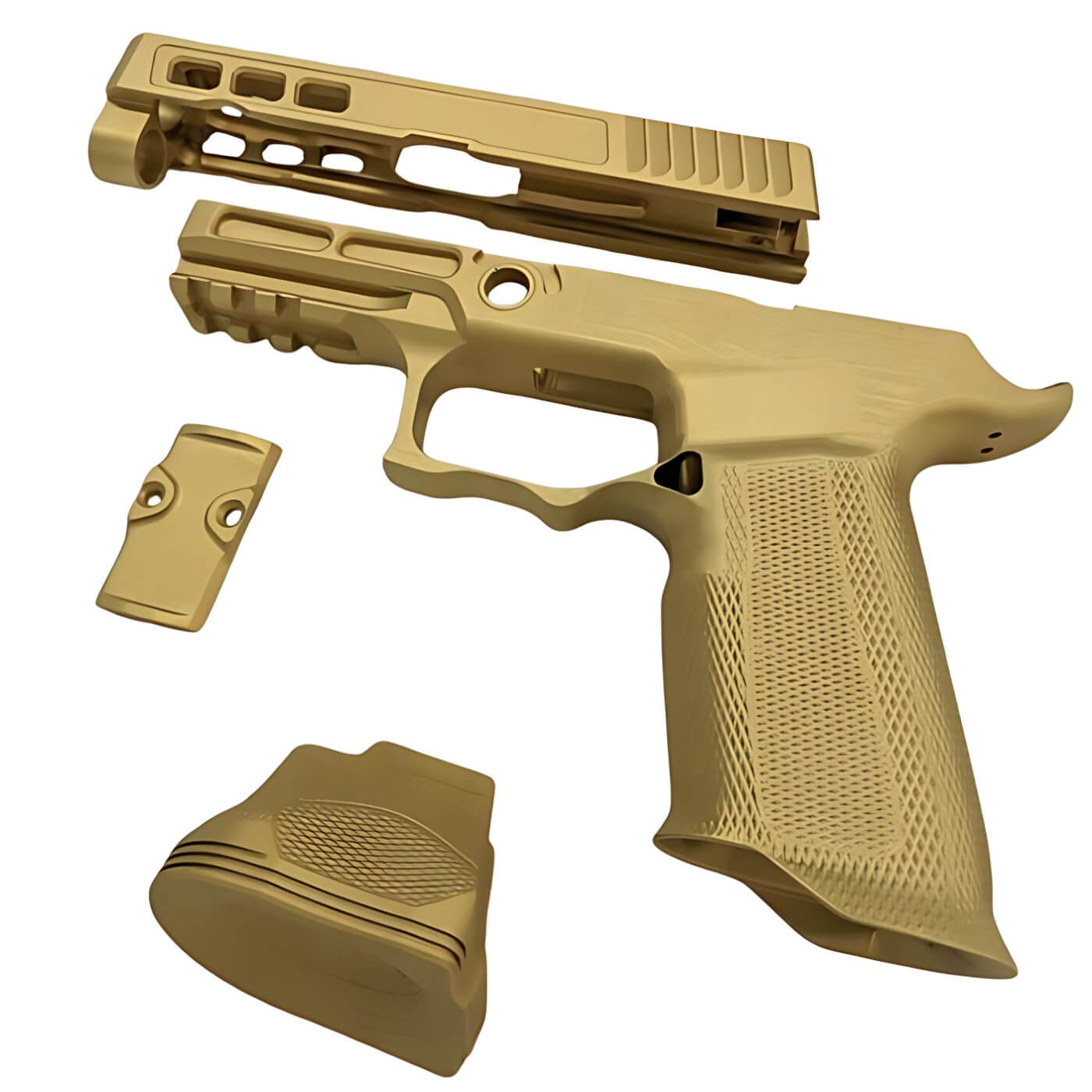 Gold DLC coating on a 2011 pistol.