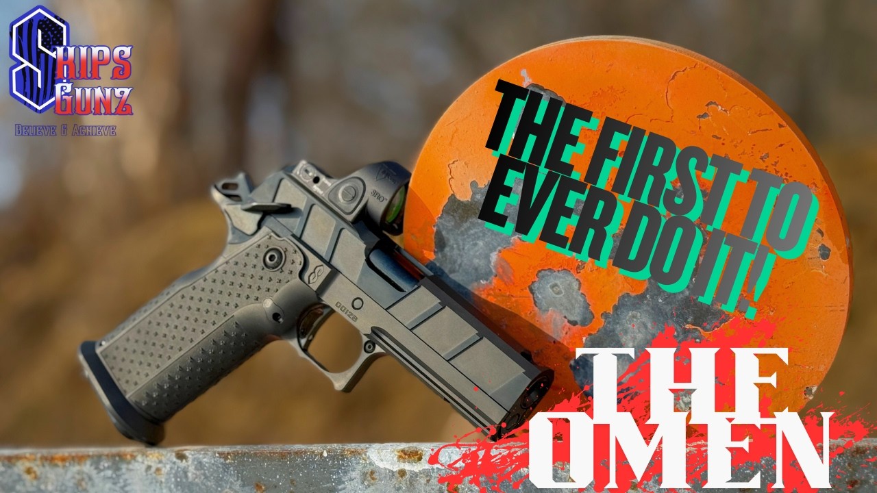 Load video: Video thumbnail of Springfield Prodigy 1911 DS pistol with black Cerakote colors